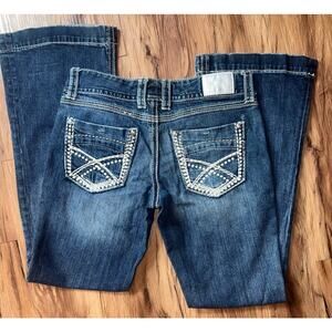 Maurice’s Dark Wash Boot Cut Low Rise Like New Women’s Jeans Size 7/8 Reg